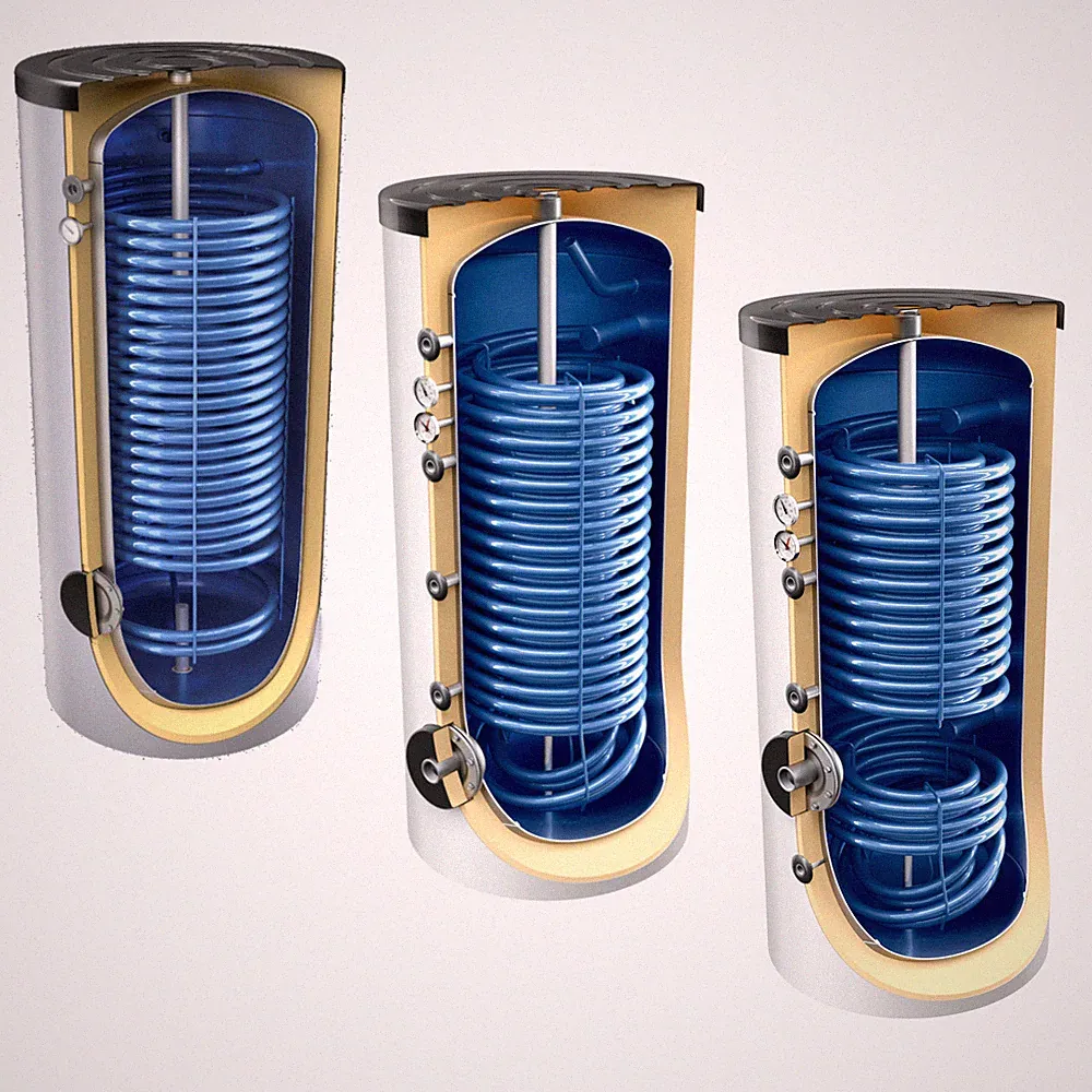 160-1000L Warmwasserspeicher für Wärmepumpen Doppelrohr Wärmetauscher |Serie HWS