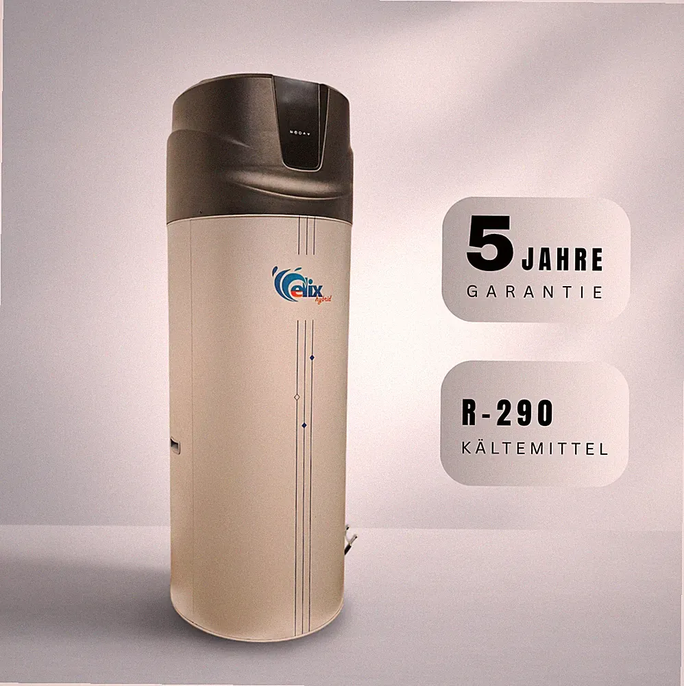 ELIX Wärmepumpe 200L / 300L Warmwasserbereiter A+ Warmwasser Speicher R290 WiFi