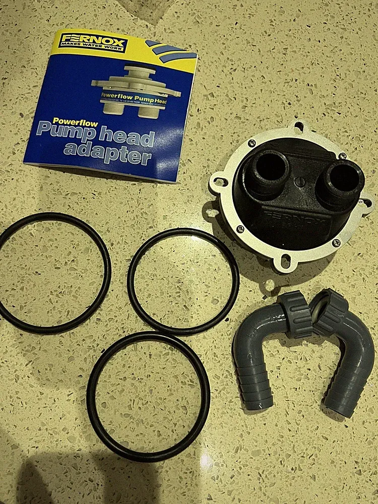 Fernox Powerflow Pumpenkopf Adapter Zentralheizung Kessel Reinigung Powerflush