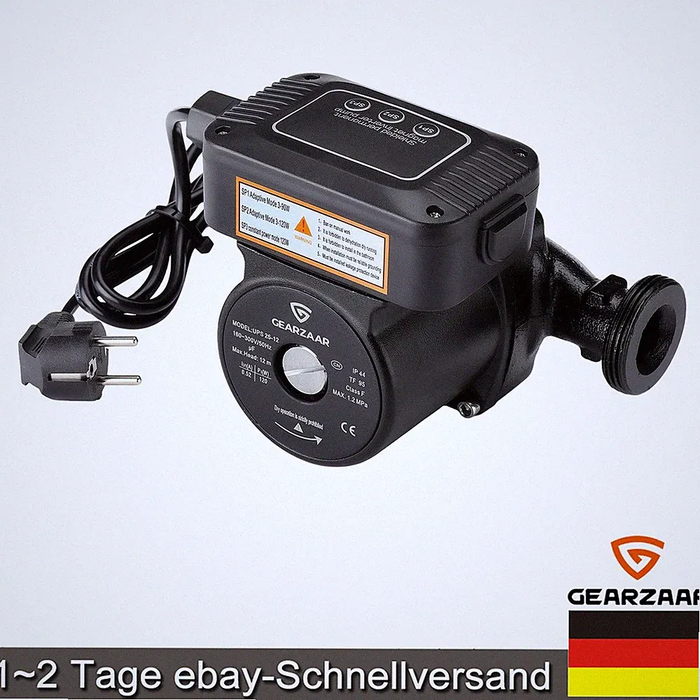 Hocheffizienzpumpe 85L/min 25-40/180 mm Zirkulationspumpe Profi für Klimaanlagen