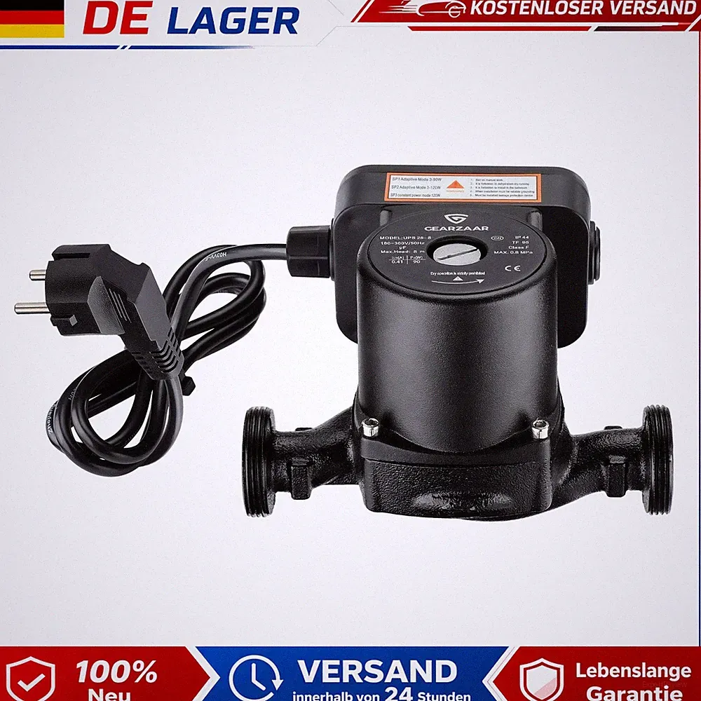 Hocheffizienzpumpe Umwälzpumpe 25-40/180 mm Warmwasser für Klimaanlagen Heizung