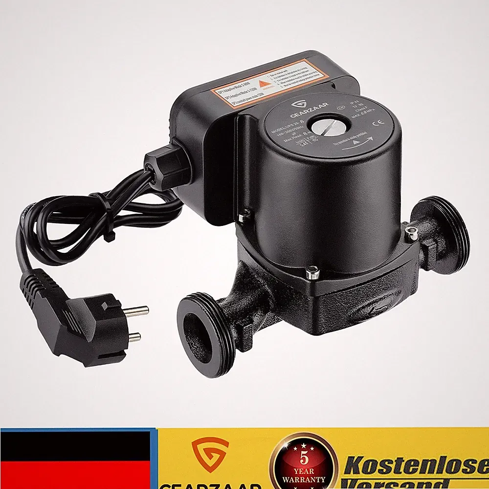 Hocheffizienzpumpe Warmwasser Heizung Nue 8m mit geringem Stromverbrauch 85L/min