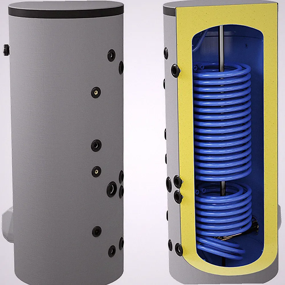 Kombinierter Warmwasserspeicher Wärmepumpenspeicher mit 2 Heizregistern Elektro