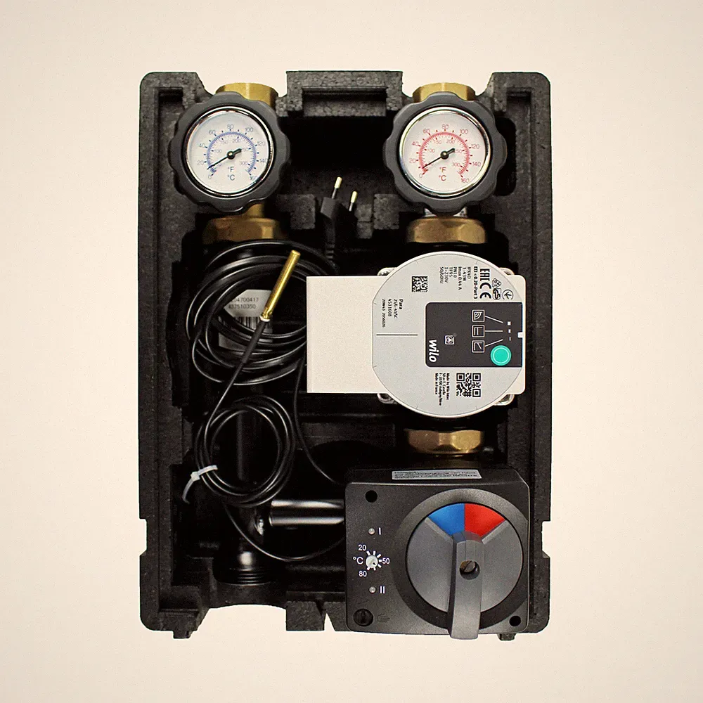 Konstantwert Pumpengruppe mit Elektrischemmischer 20-80°C Heizkreis Pumpengruppe
