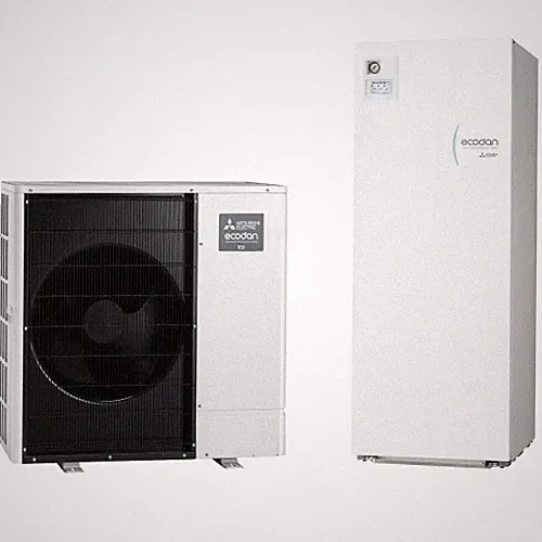 Mitsubishi Zubadan 14kW Wärmepumpen-Set Warmwasser Speichermodul Split Heizen/Kü