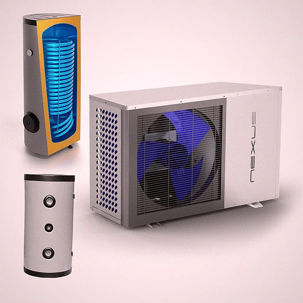 Monoblock Wärmepumpe 13kW Sunex NEXUS M13 EVI Set mit 300 L Warmwasser und 100 L
