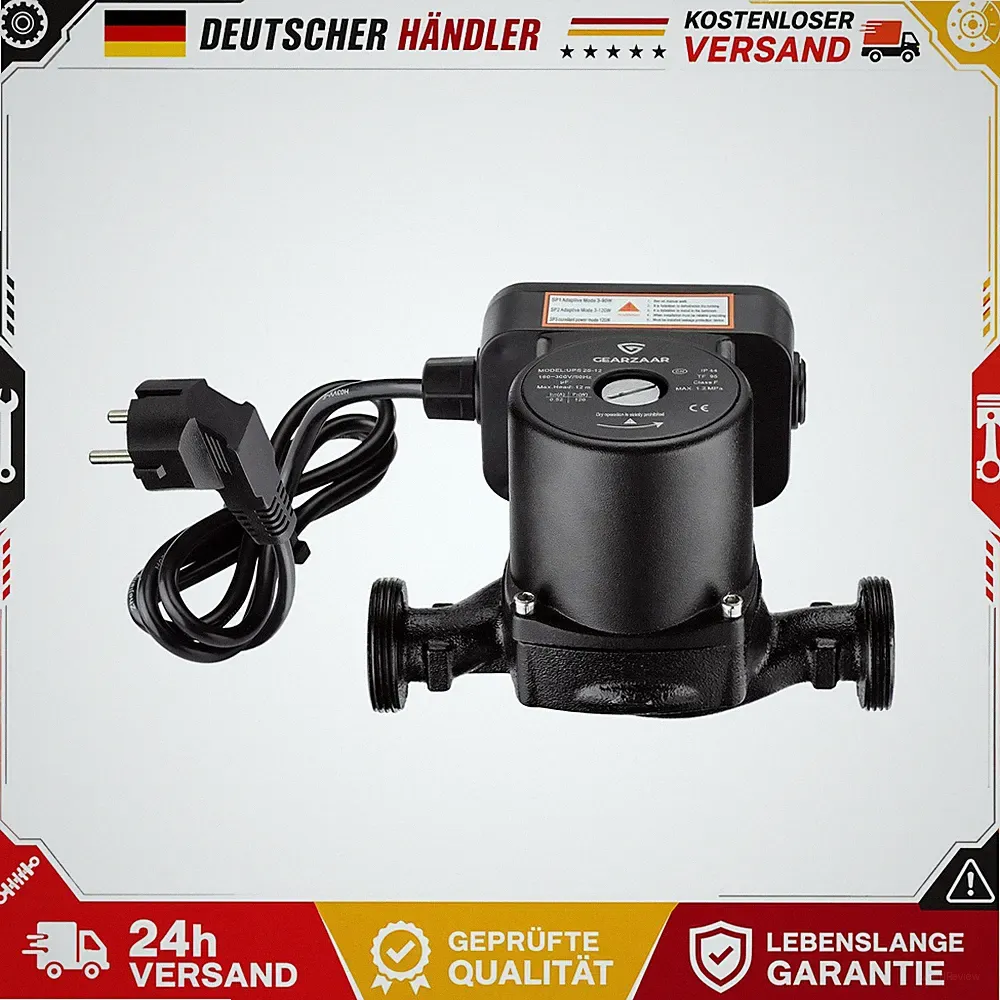 Profi-Hocheffizienzpumpe 25-60/180 Heizungspumpe Umwälzpumpe Nachtabsenkung NUE