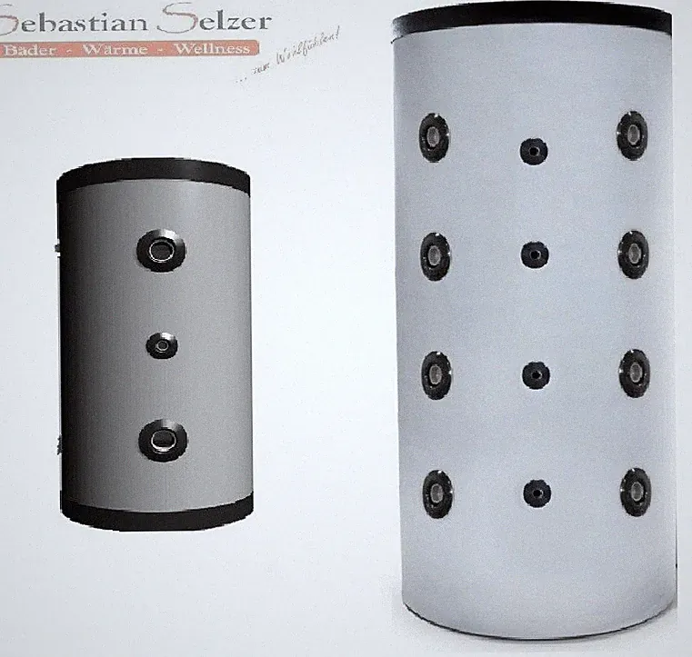 Pufferspeicher Heizwasserspeicher 100- 500l, ohne Wärmetauscher, Wärmepumpe