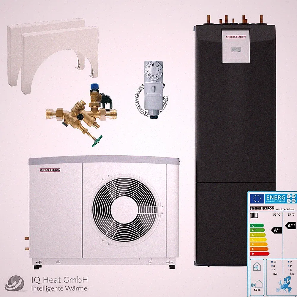 STIEBEL ELTRON Luft Wärmepumpe WPL 17 ACS classic compact plus "Neubau"